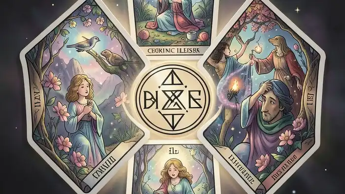 Расклад Таро гексаграмма на хроническую болезнь изображение