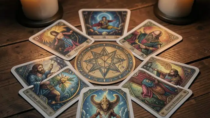 Расклад Таро гексаграмма на лень