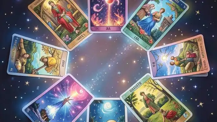 Расклад Таро "годовой на 12 месяцев" что чувствует бывший — 12 позиций, карты, соответствующие месяцам, для анализа эмоционального состояния после расставания