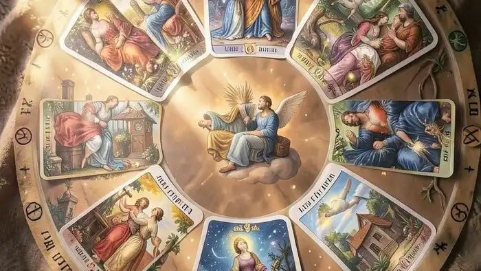 Расклад Таро "годовой на 12 месяцев" готов ли он к браку — схема 12 позиций с астрологическими знаками