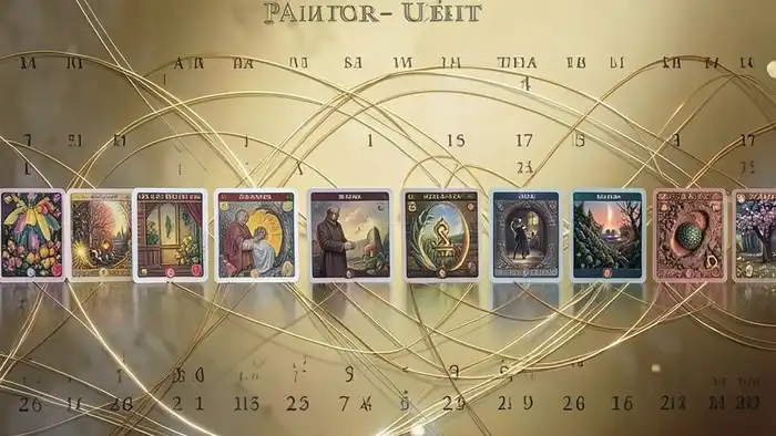 Расклад Таро "годовой на 12 месяцев" на деньги — схема из 12 карт, каждая соответствует месяцу года