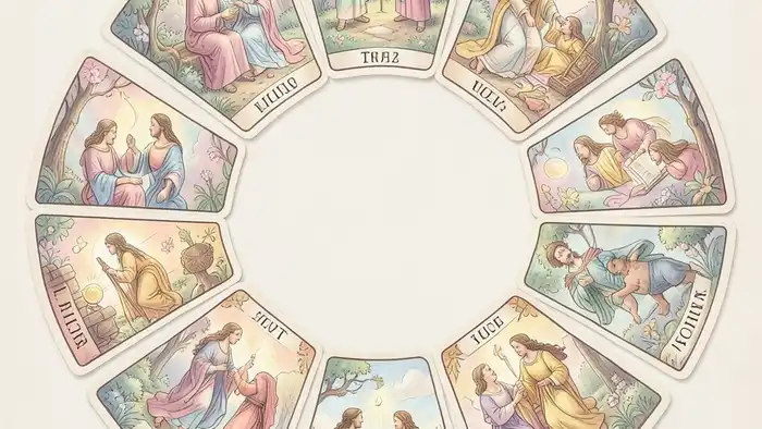 Расклад Таро «годовой на 12 месяцев» на доверие в паре – визуальное представление