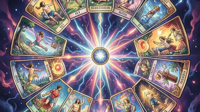 Расклад Таро «годовой на 12 месяцев» на олимпиаду – визуальная схема