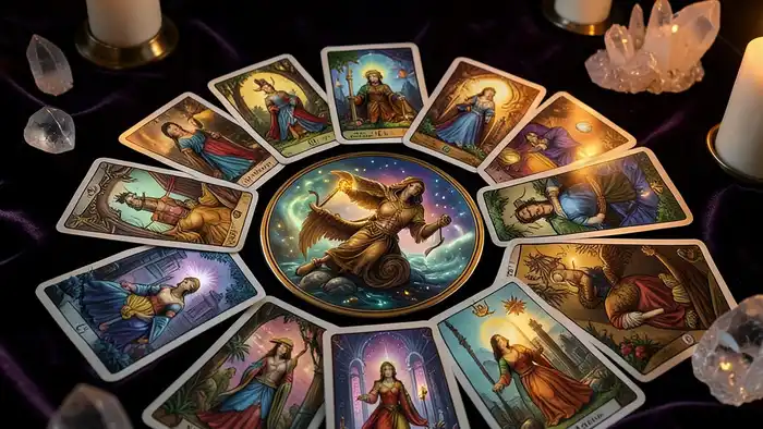Расклад Таро "годовой на 12 месяцев" на панические атаки — схема позиций и интерпретация карт