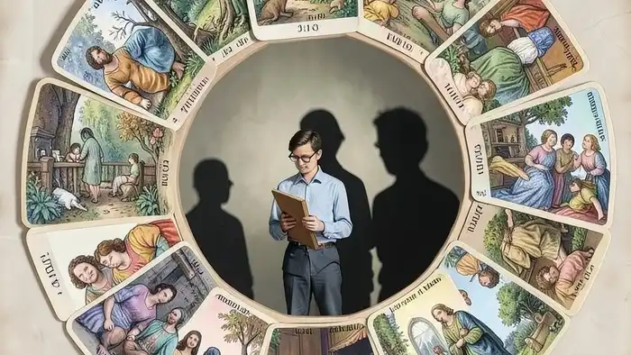 Расклад Таро "годовой на 12 месяцев" на стипендию — схема позиций с интерпретацией карт по месяцам