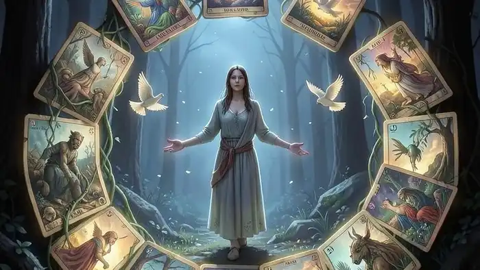 Расклад Таро "годовой на 12 месяцев" на свободу в отношениях — схема карт, отражающих внутренний путь к автономии