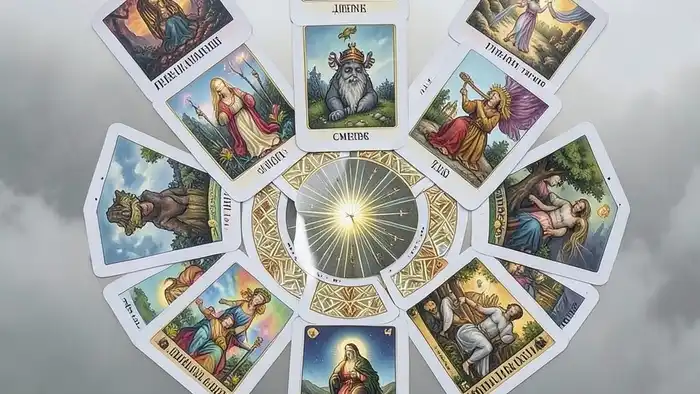 Расклад Таро "годовой на 12 месяцев" на зависимость — схема позиций и ключевые карты