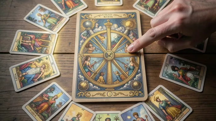 Расклад Таро Годовой на 12 месяцев: схема из карт, образующая круг предсказания на год.