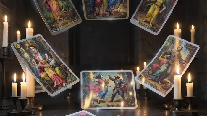 Расклад Таро "хоровод" на визу и загранпаспорт — схема из семи карт в кругу