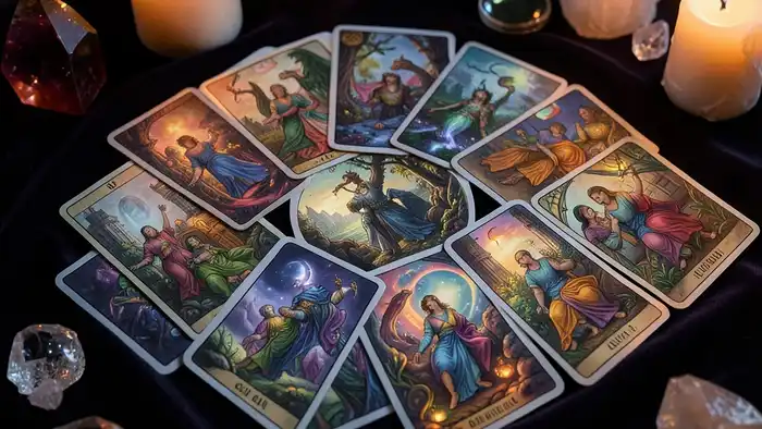 Расклад Таро "инь-ян" на новое жилье — схема позиций с картами и символами баланса