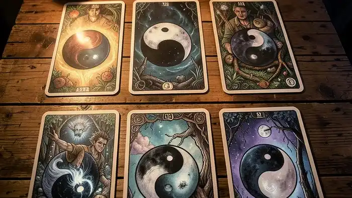Расклад Таро «инь-ян» на расставание – схема карт
