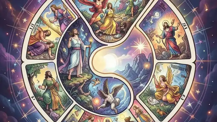 Расклад Таро «инь-ян» на знак свыше – визуальная схема