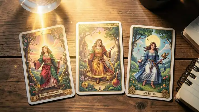 Расклад Таро «карта дня» на богатство — карта с золотым светом
