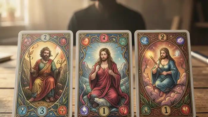 Расклад Таро «карта дня» на чувства мужчины, карта на столе