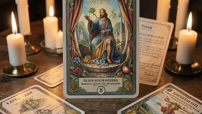 Расклад Таро карта дня на кредит изображение