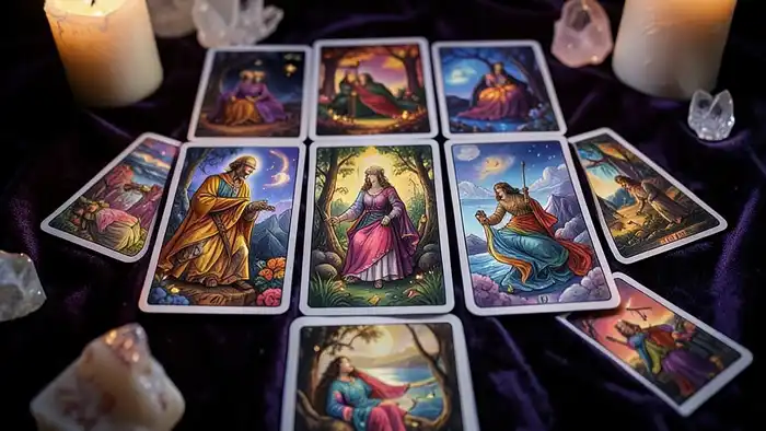 Расклад Таро "карта дня" на работу за рубежом — схема из семи карт с интерпретацией