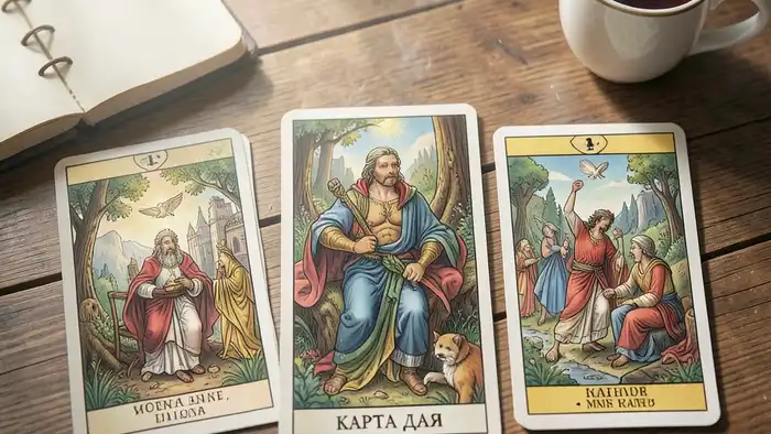 Расклад Таро «карта дня» – визуальное изображение расклада на столе