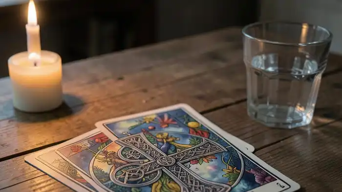 Расклад Таро «кельтский крест» на алкоголизм – визуальное изображение