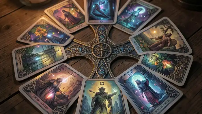 Расклад Таро «кельтский крест» на скрытые способности – ви��уальная иллюс��рация