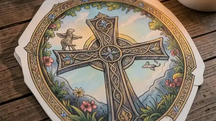 Расклад Таро «кельтский крест» на свадьбу – изображение расклада с кольцами и свечами