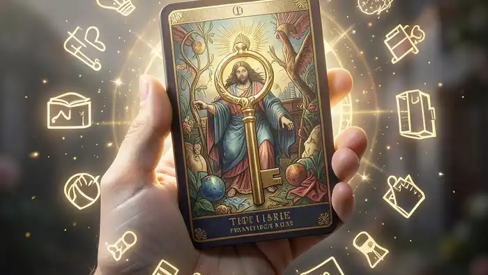 Расклад Таро «ключ» на франшизу – изображение ключа и карт Таро