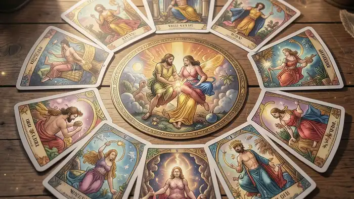 Расклад Таро колёс баланса жизни на сексуальную совместимость – изображение