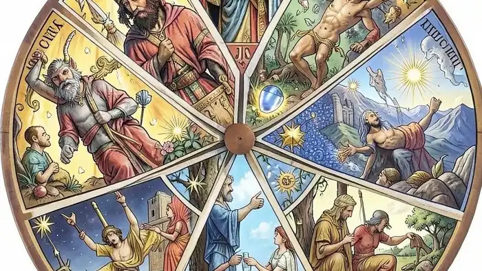 Расклад Таро "колесо баланса жизни" когда я встречу любовь — схема из 8 позиций с картами и архетипами