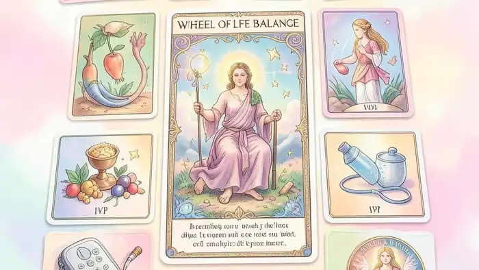 Расклад Таро «колесо баланса жизни» на ЭКО – визуальное изображение