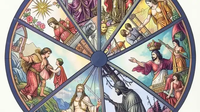 Расклад Таро "колесо баланса жизни" на ипотеку — схема из 8 позиций с картами