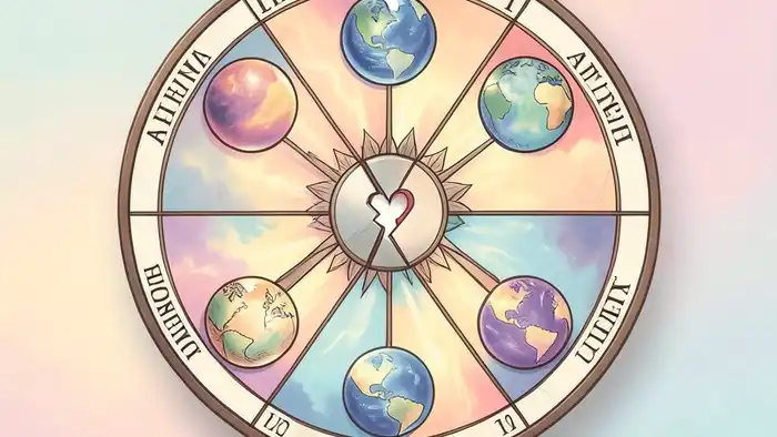 Расклад Таро колесо баланса жизни на развод – визуальная схема