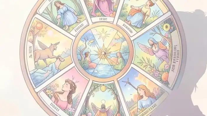 Расклад Таро «колесо баланса жизни» – визуальная схема с девятью картами