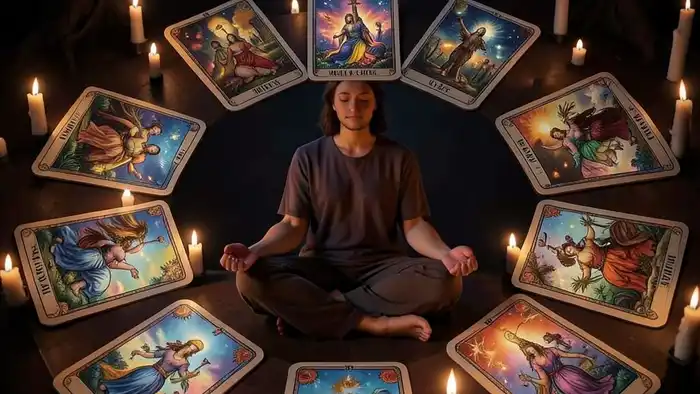 Расклад Таро «Колесо баланса жизни» на знак свыше – визуальная иллюстрация