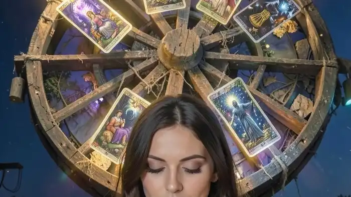 расклад Таро "колесо фортуны" на один ребенок или два — схема и карта