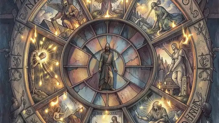 Расклад Таро "Колесо Фортуны" на визу — схема позиций и архетипы трансформации