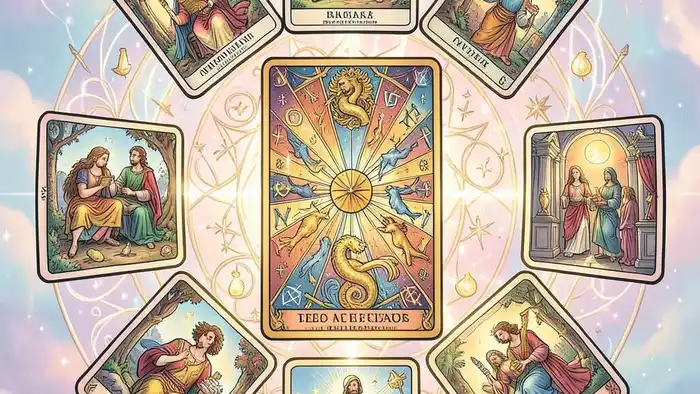 Расклад Таро «колесо фортуны» на вредные привычки, изображение карт