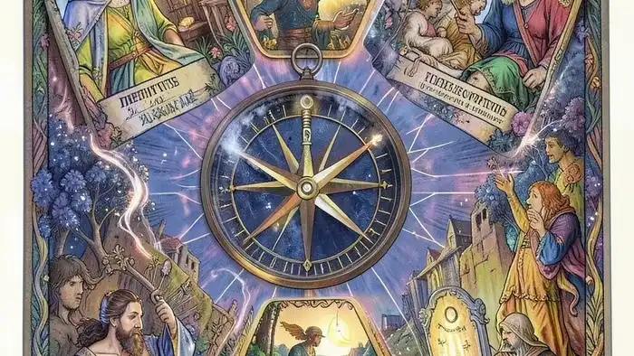 Расклад Таро "компас" на гражданство: схема позиций с арканами и символами миграции