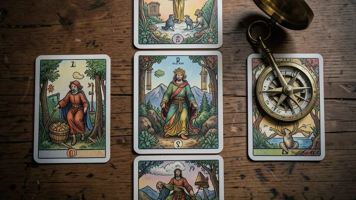 Расклад Таро «Компас» на профессиональный рост: схема, толкование и пример чтения