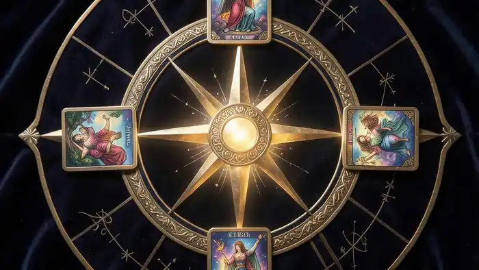 Расклад Таро «компас» – визуальное изображение компаса с картами