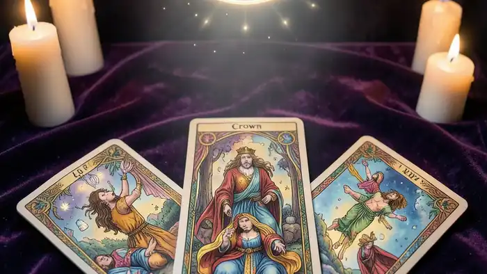 Расклад Таро «корона» на третий глаз – визуальная иллюстрация