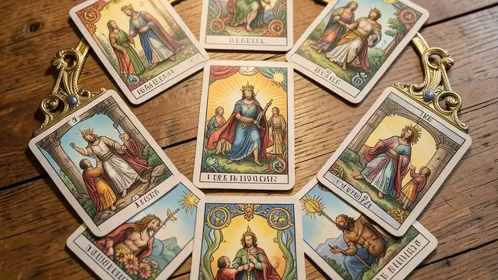 Расклад Таро «корона» на зарплату – визуальная схема