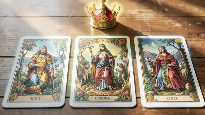 Расклад Таро «корона» на продуктивность – визуальное изображение