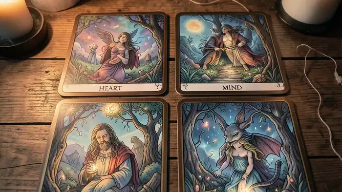 Расклад Таро «крест» любит ли он меня – визуальная схема расклада