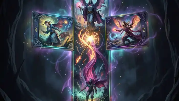 Расклад Таро крест на энергетического вампира, символика и атмосфера