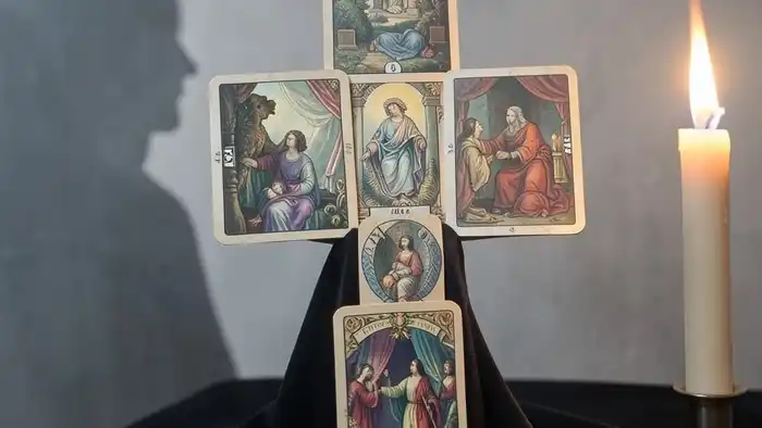 Расклад Таро "крест" на исполнение желания — схема из четырех карт, интерпретируемая для диагностики внутренних барьеров