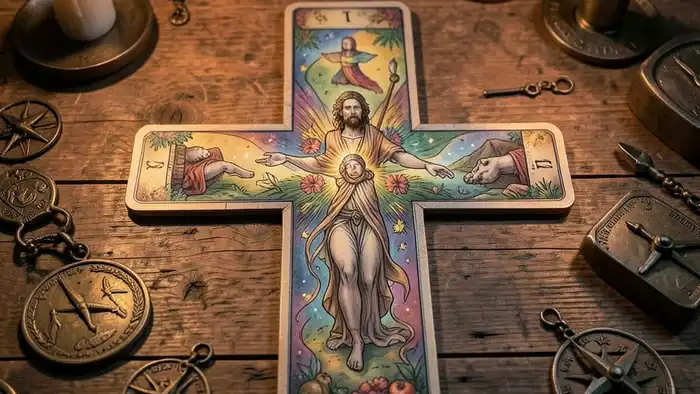 расклад Таро крест на предков изображение
