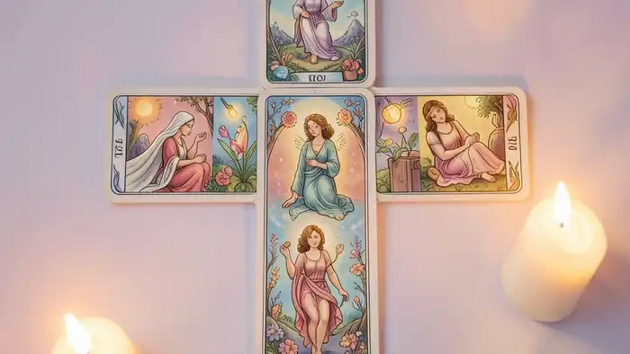 Расклад Таро «крест» на роды – изображение креста из карт