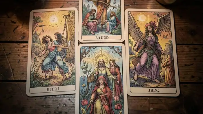 Расклад Таро «крест» на выбор профессии – изображение расклада