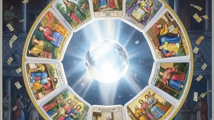 Расклад Таро "круг" на алименты — схема из 12 позиций для глубокого анализа финансовых и эмоциональных причин конфликта