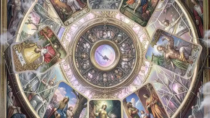 Расклад Таро "круг" на блоки — схема восьми позиций