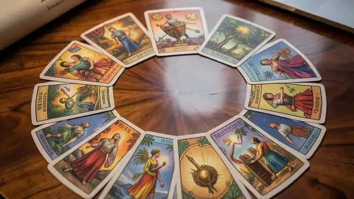 Расклад Таро "круг" на MBA – визуальное изображение